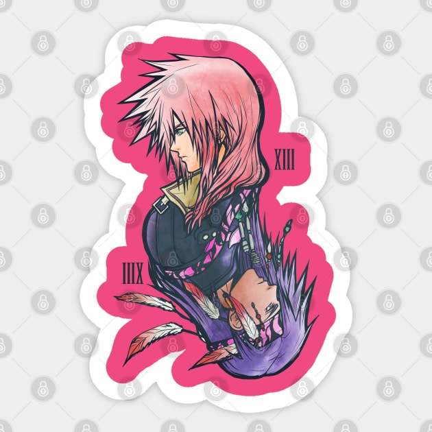 FF13 character art 2 Sticker by mcashe_art